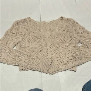 Women's Cream Knit Sweater